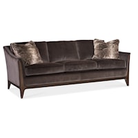 Transitional Sofa with Wood Frame