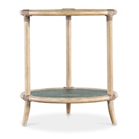 Casual 2-Shelf End Table