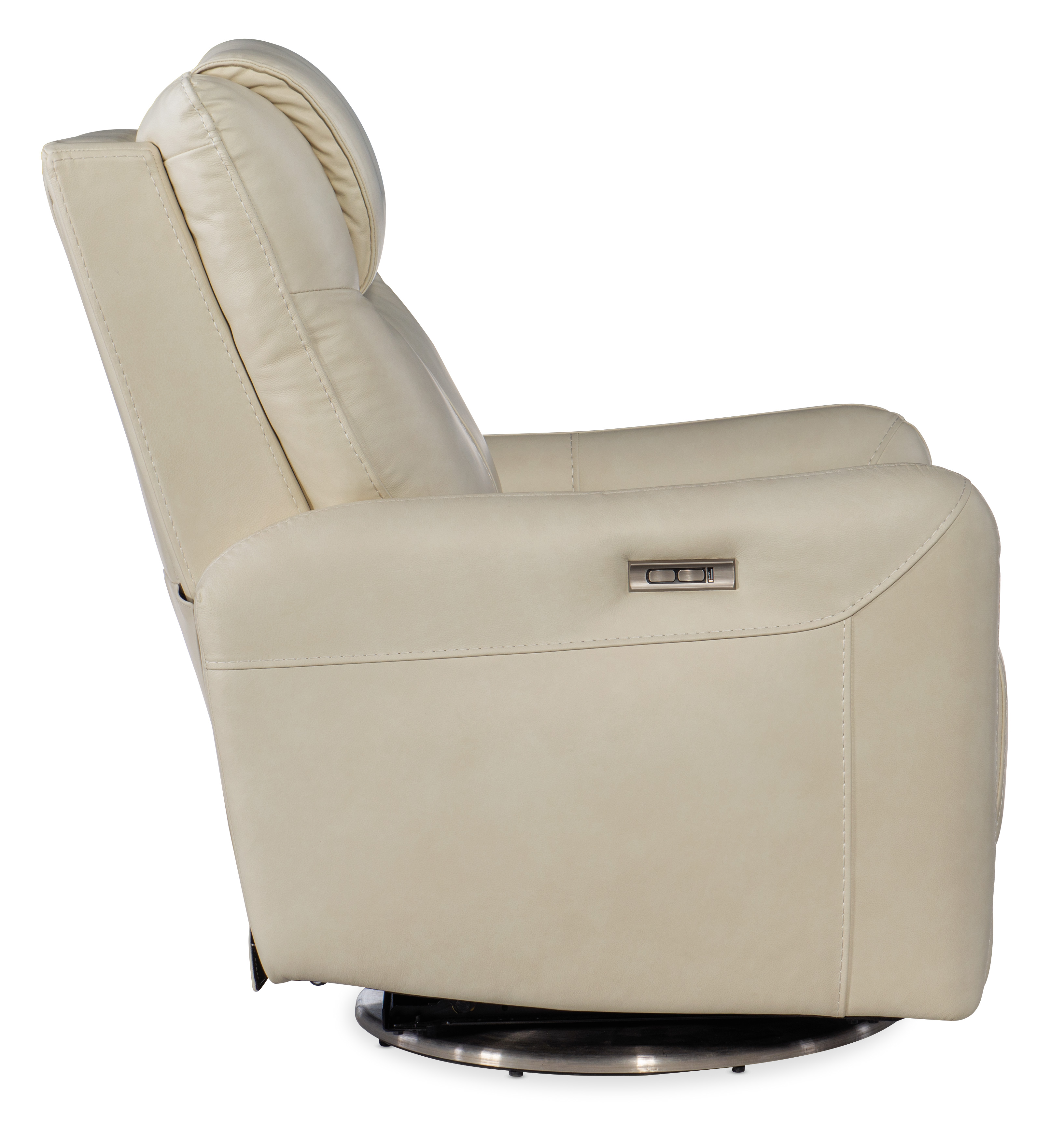 Hooker Furniture Reclining Chairs Steffen Swivel Pwr Recliner w/ Pwr Headrest