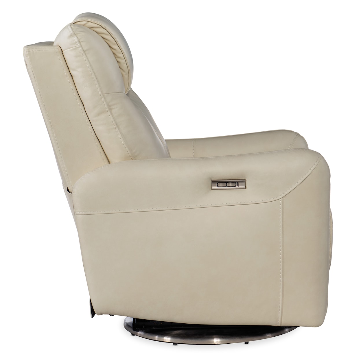 Hooker Furniture Reclining Chairs Steffen Swivel Pwr Recliner w/ Pwr Headrest