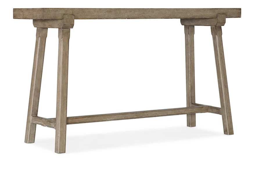 Commerce and Market Splayed Leg Console by Hooker Furniture at Miller Waldrop Furniture and Decor