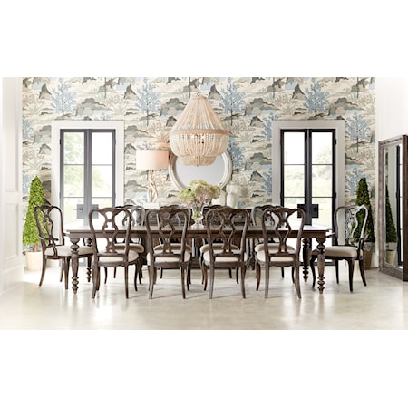 Traditional Dining Set with Buffet