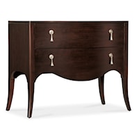 Transitional 2-Door Bachelors Chest with Felt-Lined Top Drawer