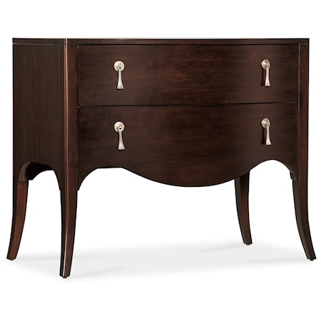 Transitional 2-Door Bachelors Chest with Felt-Lined Top Drawer