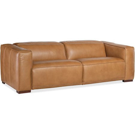 Casual 2 Over 2 Power Reclining Sofa with Power Headrest