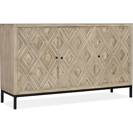 Boho 60 Inch TV Stand with Power Outlets