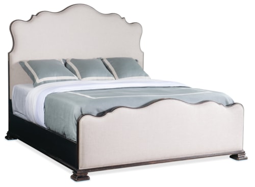 Traditional California King Upholstered Bed