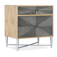 Contemporary Lateral File Cabinet with Lock