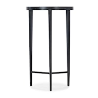 Contemporary Round Carbon Steel Drink Table