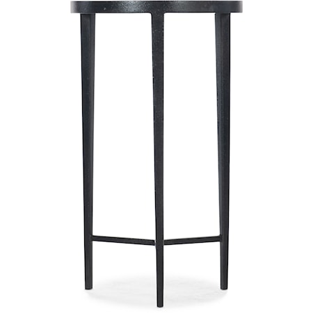 Contemporary Round Carbon Steel Drink Table