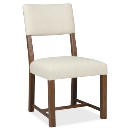Open-Back Upholstered Dining Side Chair