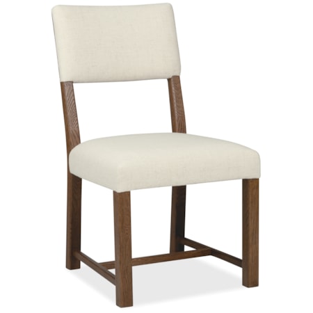 Open-Back Upholstered Dining Side Chair