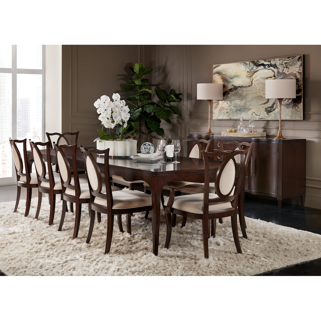 Hooker Furniture Bella Donna Rectangular Dining Table