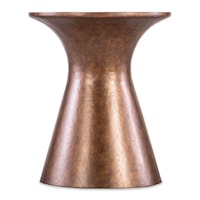 Contemporary Accent Table with Raised Edge Top