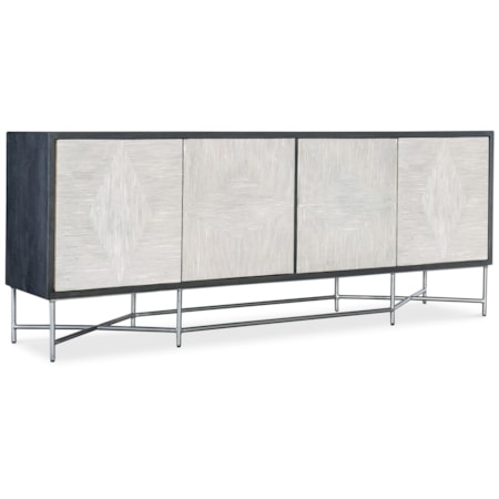 4-Door Fine Lines Storage Credenza