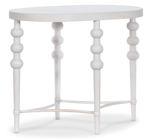 Transitional Oval End Table