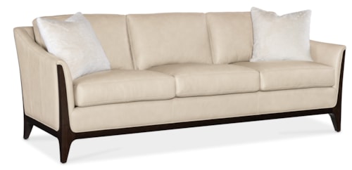 Transitional Sofa with Wood Frame