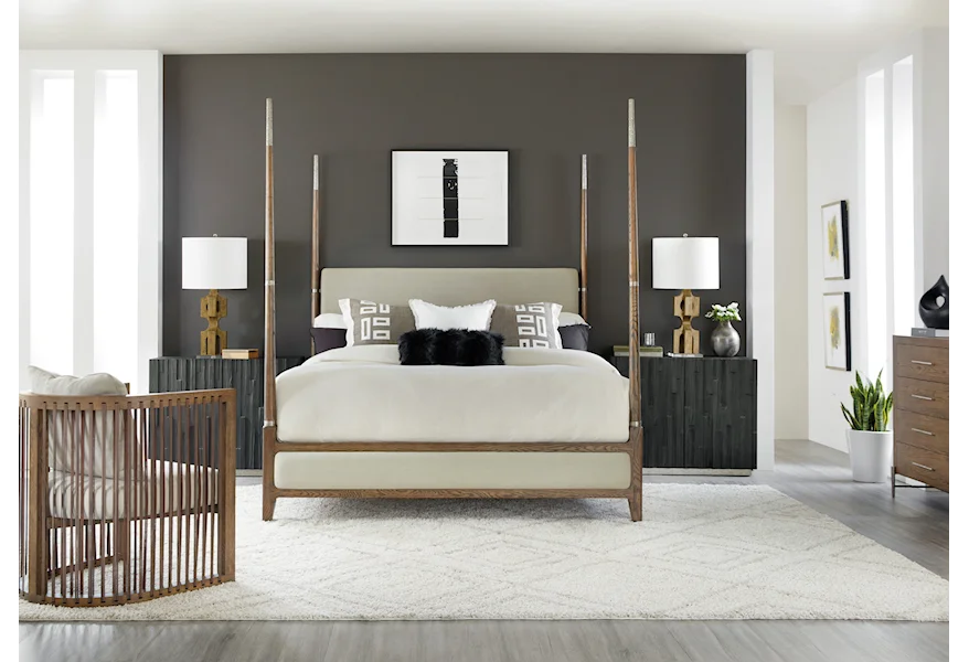 Chapman King 4-Piece Bedroom Set by Hooker Furniture at Zak's Home