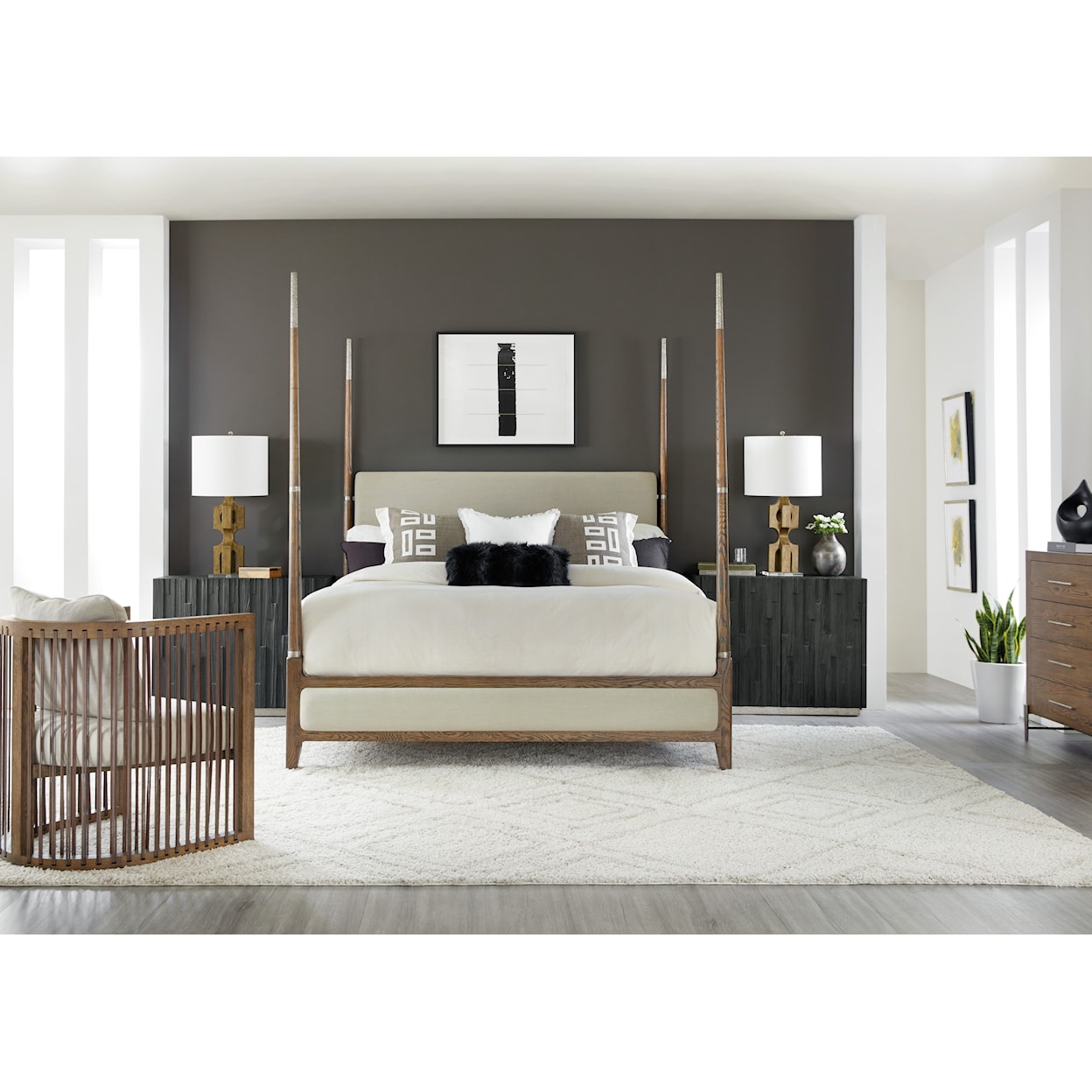 Hooker Furniture Chapman King 4-Piece Bedroom Set