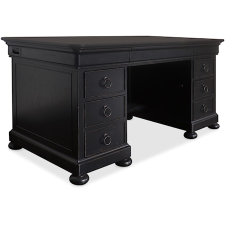 Traditional 7-Drawer Junior Executive Desk