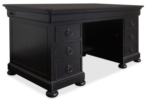 Traditional 7-Drawer Junior Executive Desk
