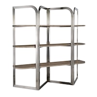 Contemporary 3-Level Bookcase