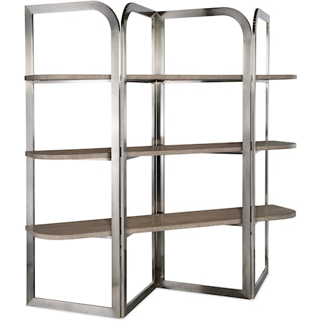 Contemporary 3-Level Bookcase