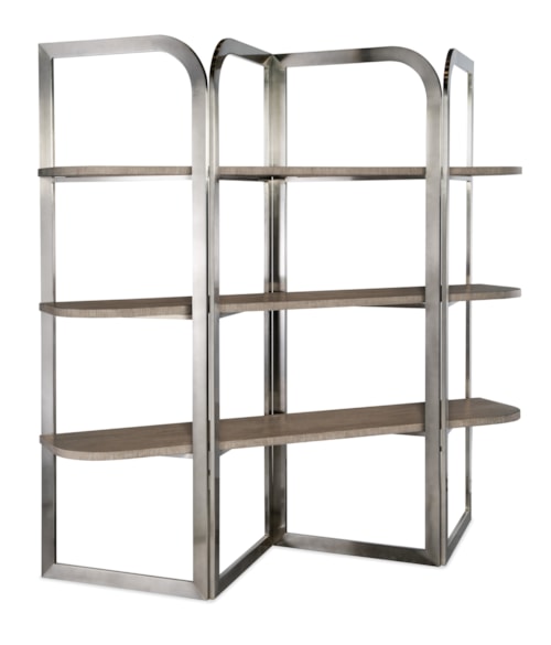 Contemporary 3-Level Bookcase