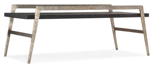 Casual Cocktail Table with Metal Frame
