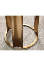 Hooker Furniture Eleana Transitional Accent Table with Metallic Uprights