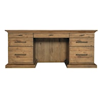 Casual 7-Drawer Executive Desk