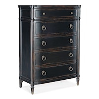 Traditional 5-Drawer Bedroom Chest