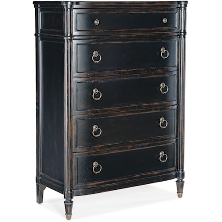 Traditional 5-Drawer Bedroom Chest