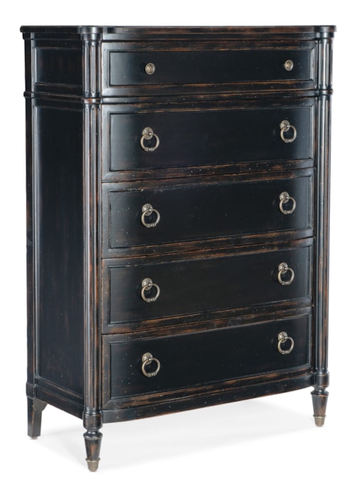 Traditional 5-Drawer Bedroom Chest