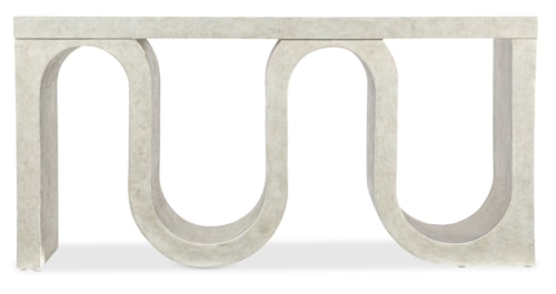 Contemporary Console Table with Snake Motif Base