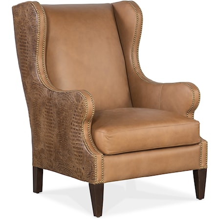 Traditional Club Chair with Nailhead Trim