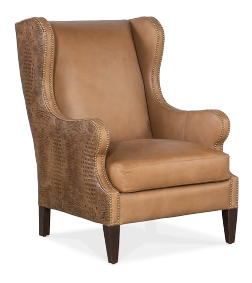 Traditional Club Chair with Nailhead Trim