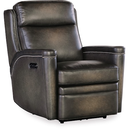 Transitional Power Recliner with Power Headrest