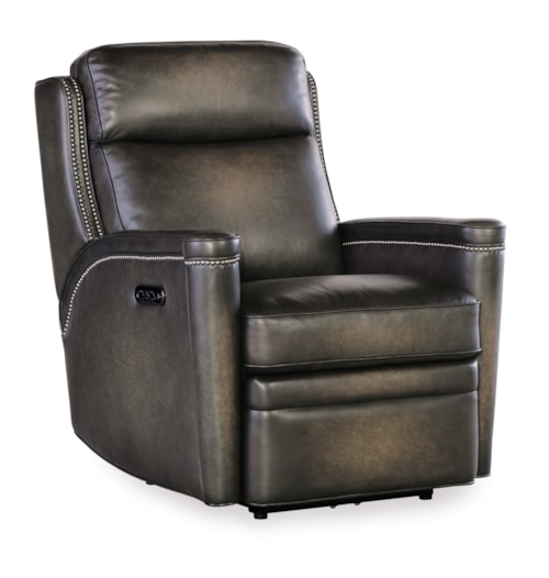 Transitional Power Recliner with Power Headrest