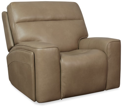 Casual Power Gliding Recliner with Headrest