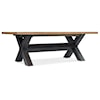 Hooker Furniture Big Sky Trestle Dining Table with Table Leaves