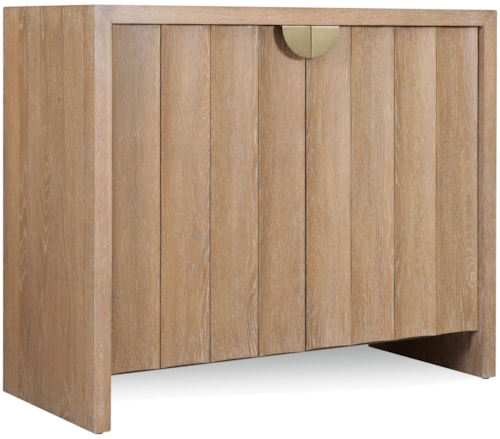 Contemporary Two-Door Accent Cabinet with Adjustable Shelf
