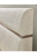 Hooker Furniture Eleana Transitional Queen Panel Bed with  Upholstered Headboard