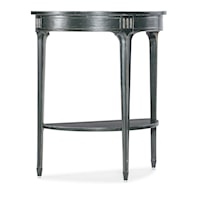 Traditional Accent Table with Carved Accents