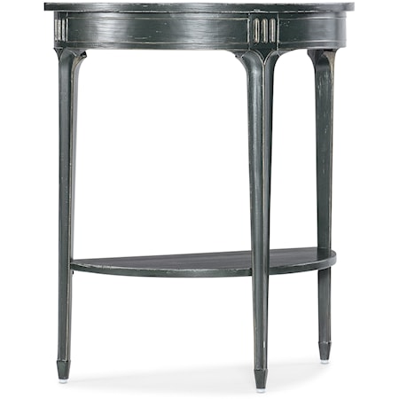 Traditional Accent Table with Carved Accents