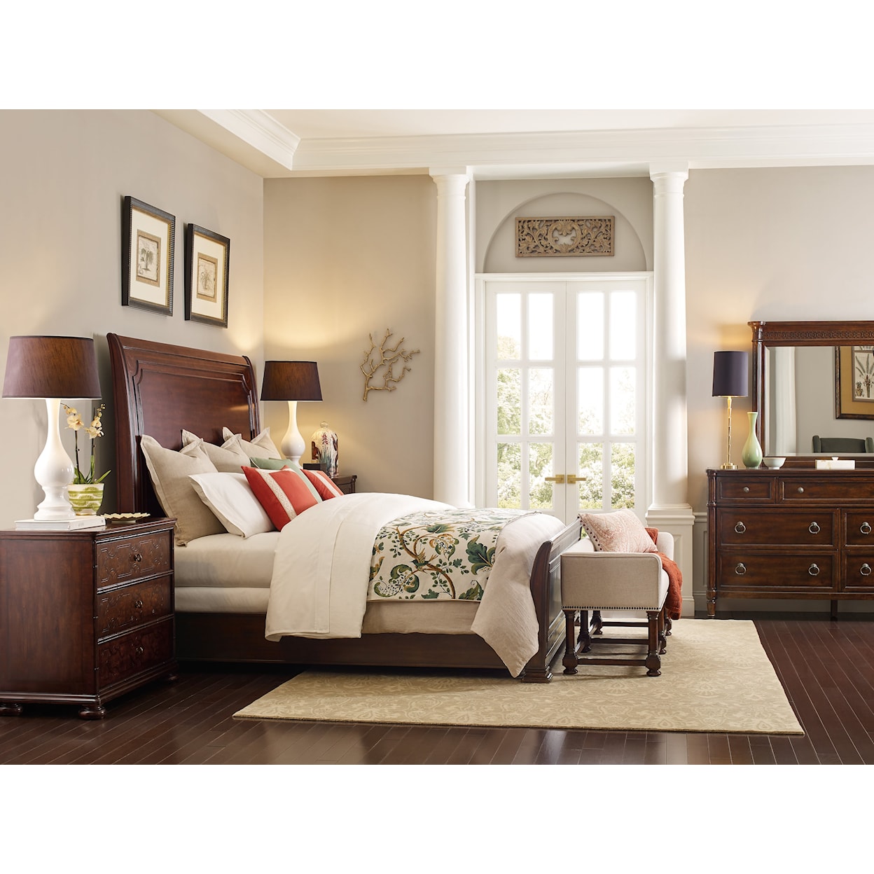 Hooker Furniture Charleston California King Sleigh Bed