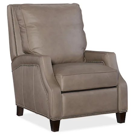 Transitional Leather Recliner