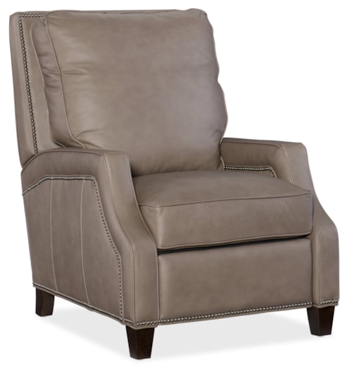 Transitional Leather Recliner