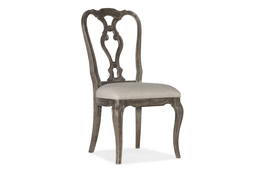 Traditions Wood Back Side Chair by Hooker Furniture at Stoney Creek Furniture 