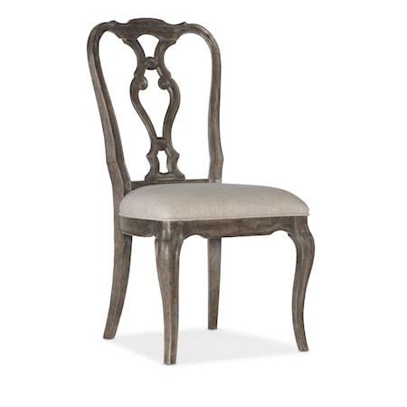 Wood Back Side Chair